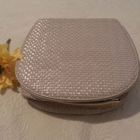 Cosmetic bag Handbags - Like New Gold Cosmetic Case